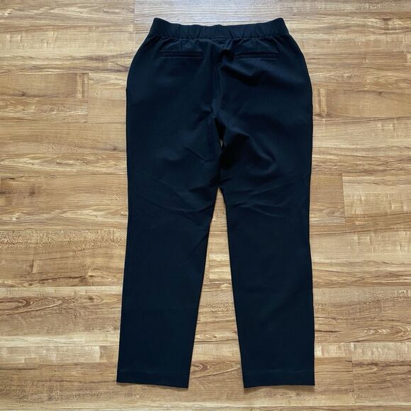 J. JILL M Black Ponte Slim Leg Pull-On Ankle Pants Business Casual Comfort Chic - Picture 2 of 16